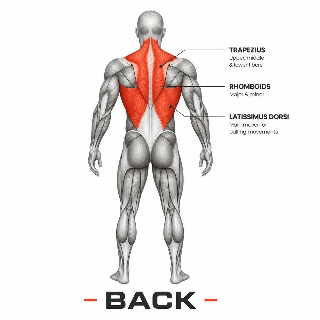 Kipping Pull-Up muscles worked anatomy visual | Coach Abuzaid